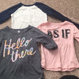 Toddler girls long sleeve shirts